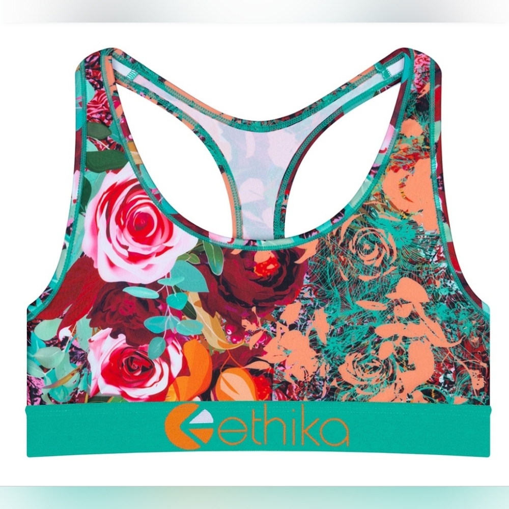 Ethika Sports Bra XS "The Botanist" Floral